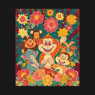 Monkey Banana Splits Dance T-Shirt