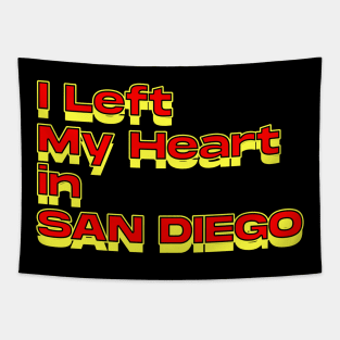 I Left My Heart in san diego Tapestry