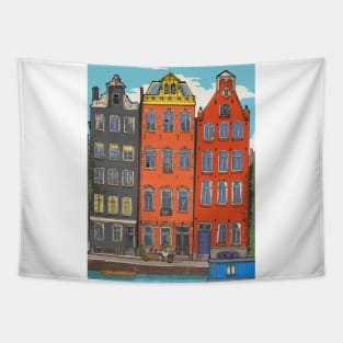 Herengracht Amsterdam City Travel Art Tapestry