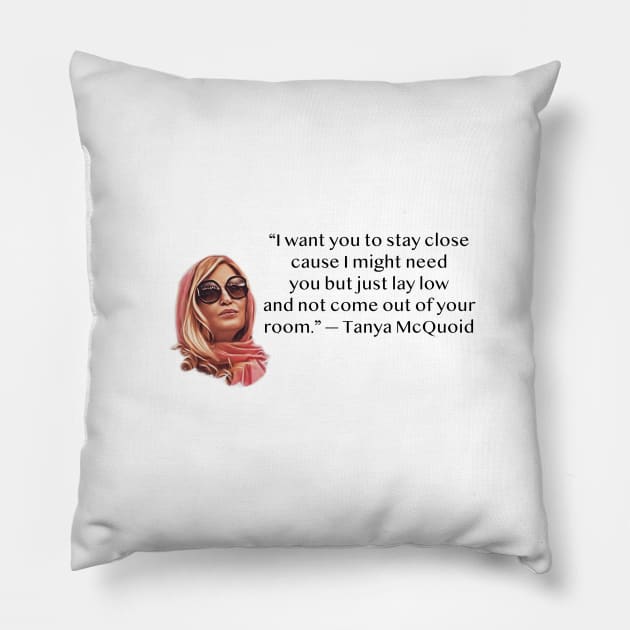 Tanya McQuoid White Lotus Quotes Pillow by Live Together