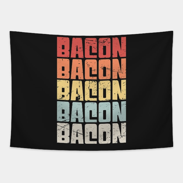 Retro 70s BACON Tapestry by MeatMan