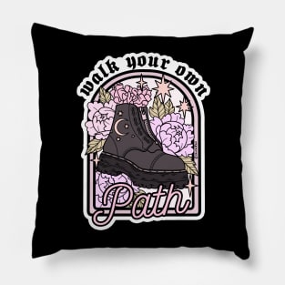 walk your own path Pillow