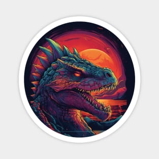 Dragon's Head in a Setting Sun Magnet