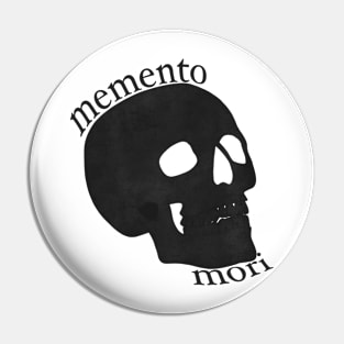 Memento Mori Black Skull Pin