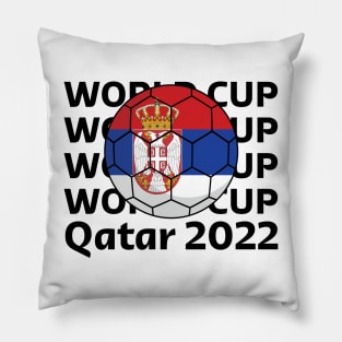 World Cup Qatar 2022  - Team Serbia Pillow