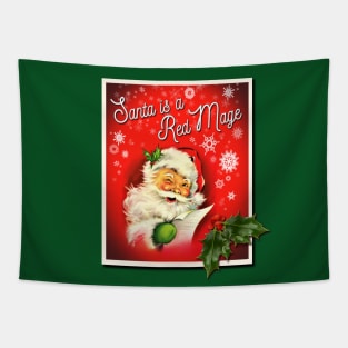 Santa is a Red Mage Tapestry
