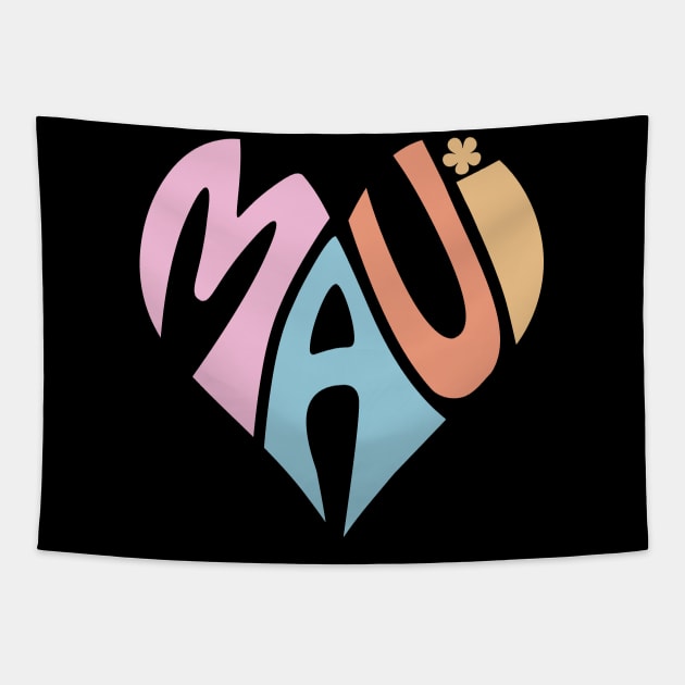 Maui Heart Tapestry by Etopix