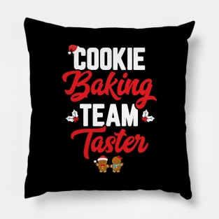 Cookie Baking Team Taster Women Funny Matching Family Christmas Pillow