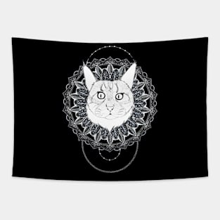 Mandala Cat Emi Tapestry