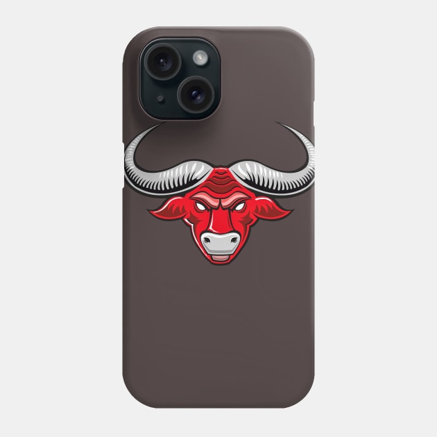 angry red bull Phone Case by thaadox