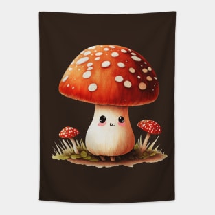 Quaint Little Mushroom Tapestry