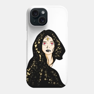 fortune teller in stars mandala woman Phone Case