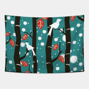 Bird Pattern Tapestry