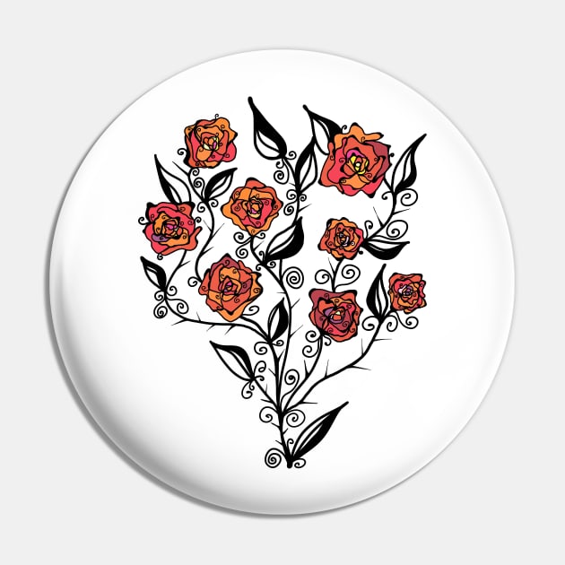 RED ROSES Pin by aroba