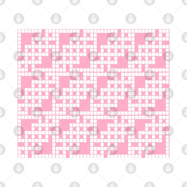 Dark Pink and White Pattern by AmazingCorn