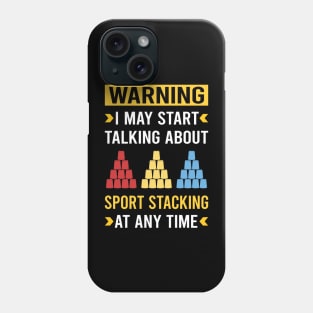 Warning Sport Stacking Cup Stacking Speed Stacking Phone Case