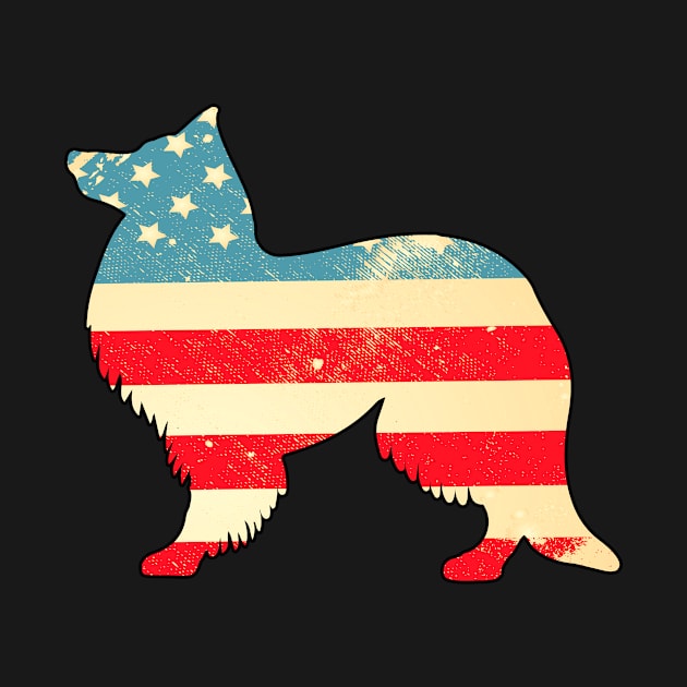 American Flag Sheltie by finchandrewf