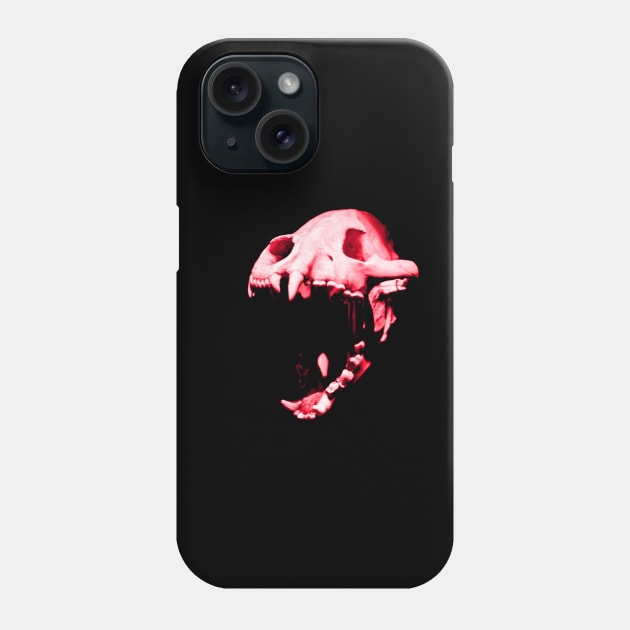 Predator Skull Red Phone Case by RaphaelWolf