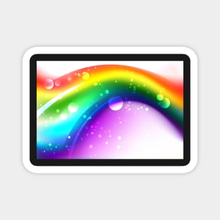 Background with Abstract Rainbow Magnet