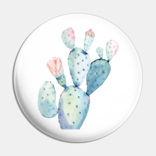 Turquoise Cactus Floral Friends Pin