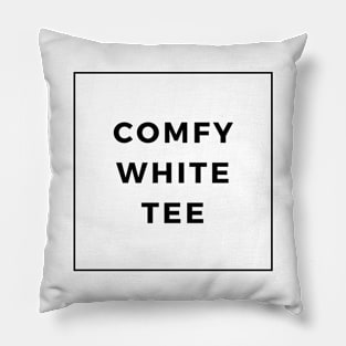 White Tee Pillow