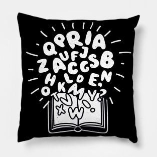 Books Reading Book Lover Alphabet Pillow