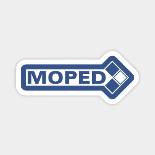 Moped Logo (white) Magnet