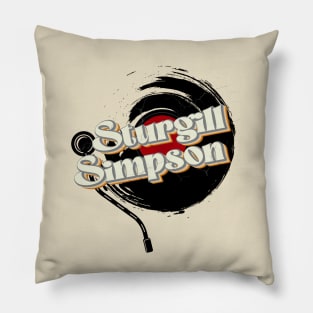 John Sturgill Simpson // Vinyl Vintage Style Pillow