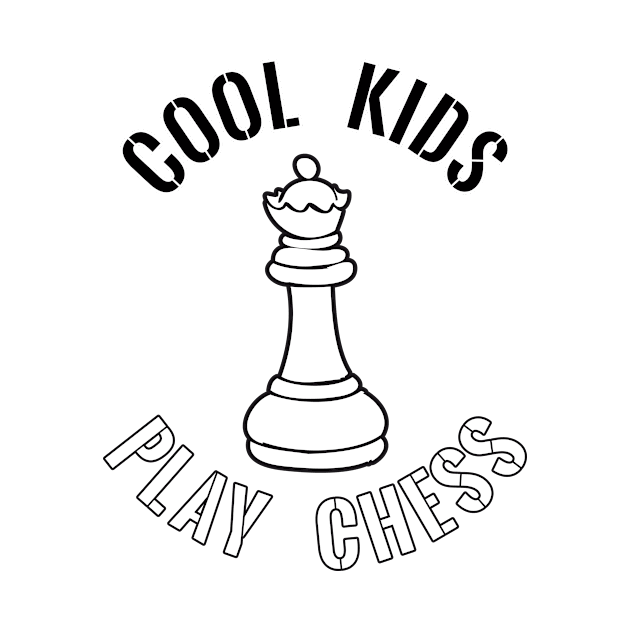 Cool Kids Play Chess Queen Piece by yeoys