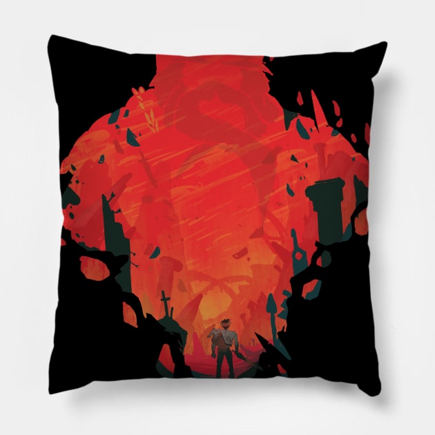 Escaping HadesHades Zagreus:Hades The Game Pillow by Vertei