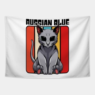 Russian Blue Cat Tapestry