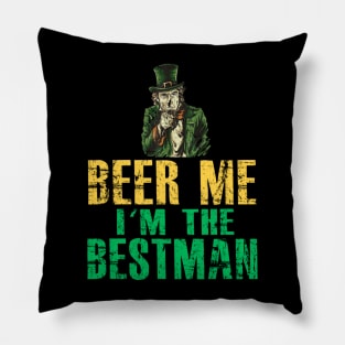 FUNNY BEER ME I'M THE BESTMAN Pillow
