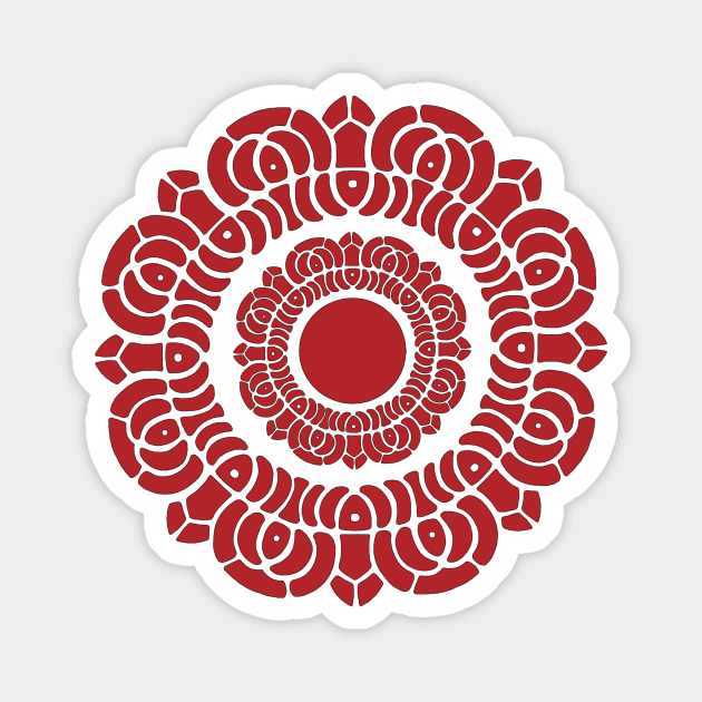 Red Lotus Magnet by Cattoc_C