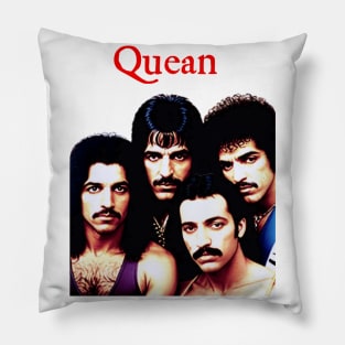 Cursed Classic Rock Band PARODY Funny Off Brand Knock Off Meme Pillow