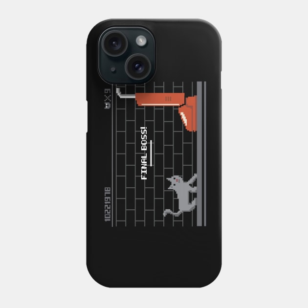 Cat Final Boss Phone Case by N8I