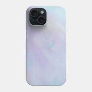 Watercolour pastel blue and lilac abstract sky Phone Case