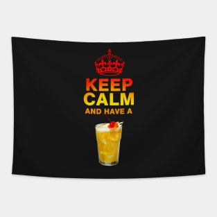 Keep Calm a drink a Whiskey Sour Tapestry