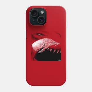 red blood liviathan whale ecopop arts Phone Case