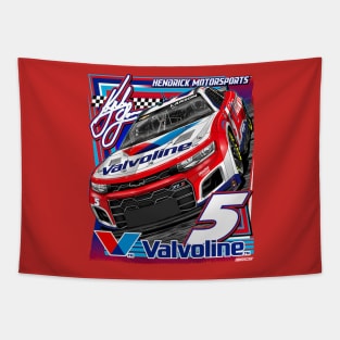 Kyle Larson Valvoline Car Tapestry