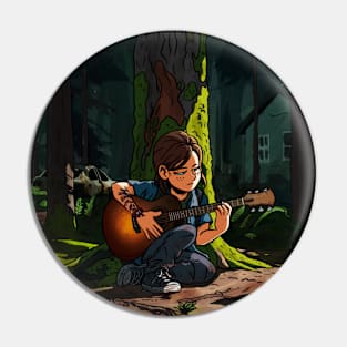 Ellie Playing Guitar - The Last of Us Part II Pin