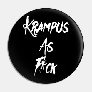 Krampus as F*ck Christmas Design Pin