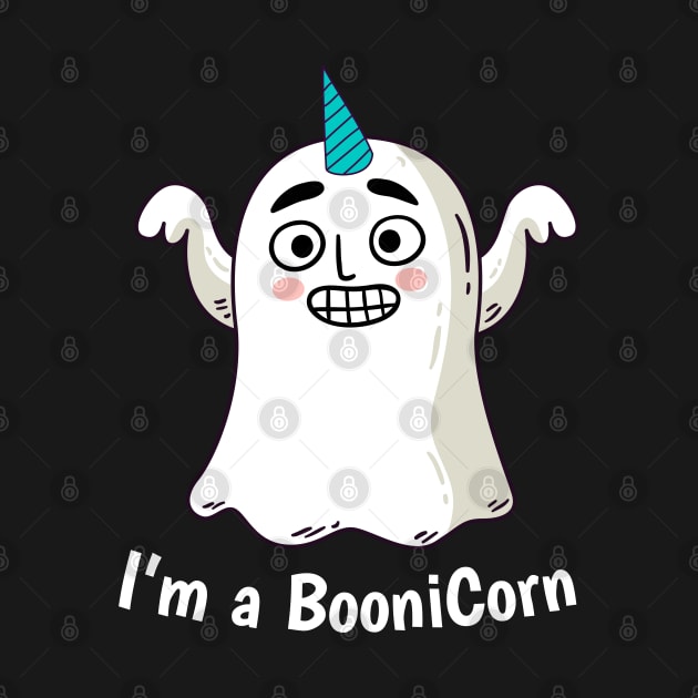 Funny Halloween: Relaxed Boonicorn Unicorn Ghost by heidiki.png