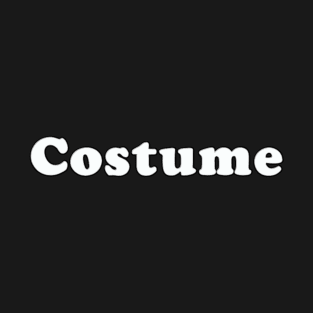 Costume Word Halloween Funny Simple Easy T-Shirt