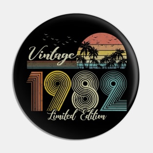 Vintage 1982 Limited Edition Men Women 38 Birthday Pin