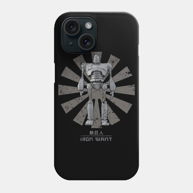 Iron Giant Retro Japanese Phone Case by Nova5