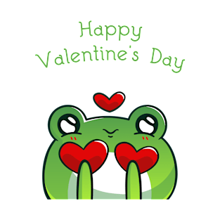 Adorable Happy Valentines Day Frog T-Shirt