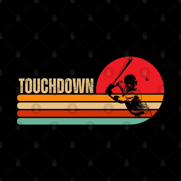 Touchdown Baseball Retro by Illustradise