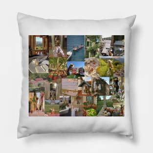 europe nature collage Pillow