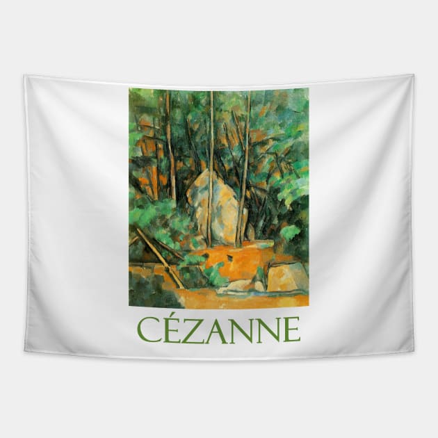 In the Park Chateau Noir by Paul Cezanne Tapestry by Naves