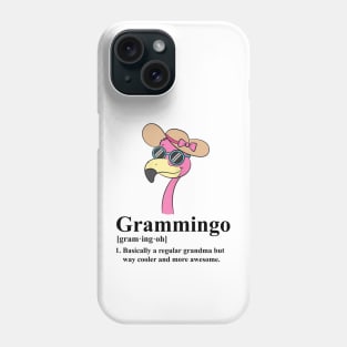 Womens Grammingo Regular Grandma But Way Cooler Awesome Flamingo Phone Case